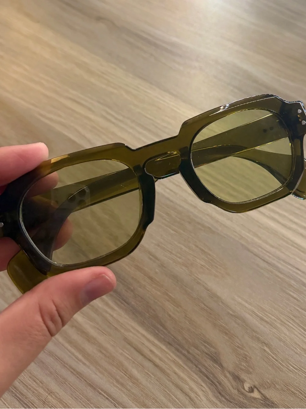 Olive Green Tinted Sunglasses